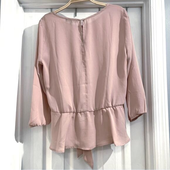 BeCool Women’s Blush Pink 3/4 Sleeve Blouse Sz Medium - Picture 2 of 7